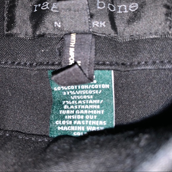 Rag & Bone Black Stretch Pointe Pants - Picture 3 of 4